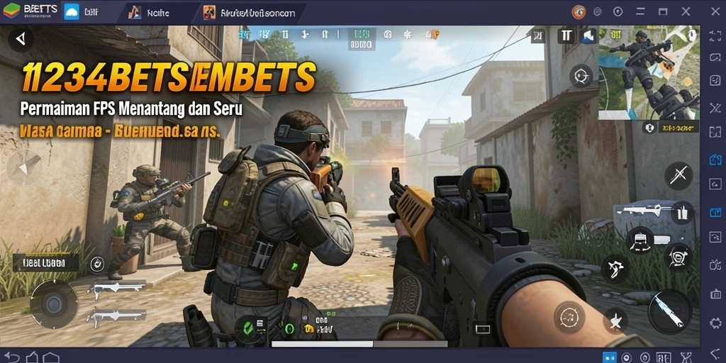 Tampilan menarik dari gameplay FPS 1234BETS yang menegangkan.