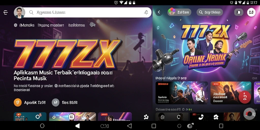 Tampilan gameplay <strong>777ZX</strong> dengan banyak pilihan musik yang interaktif.
