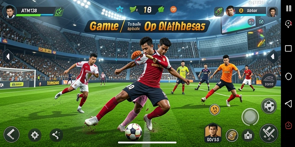 Screenshot dari gameplay menarik dari ATM138 menampilkan aksi olahraga seru.