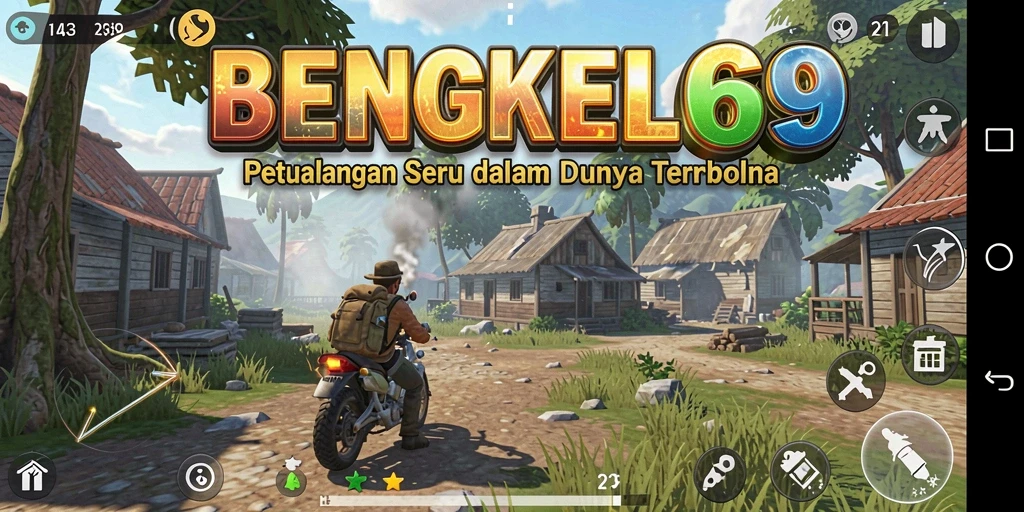 Tampilan seru gameplay Open World di BENGKEL69.