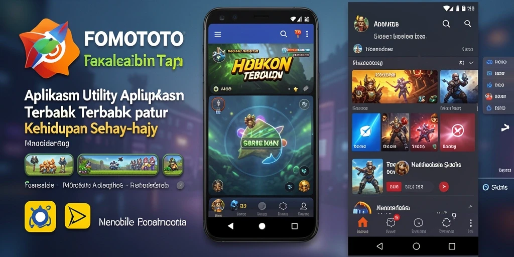 Tampilan antarmuka FOMOTOTO yang intuitif dan menarik