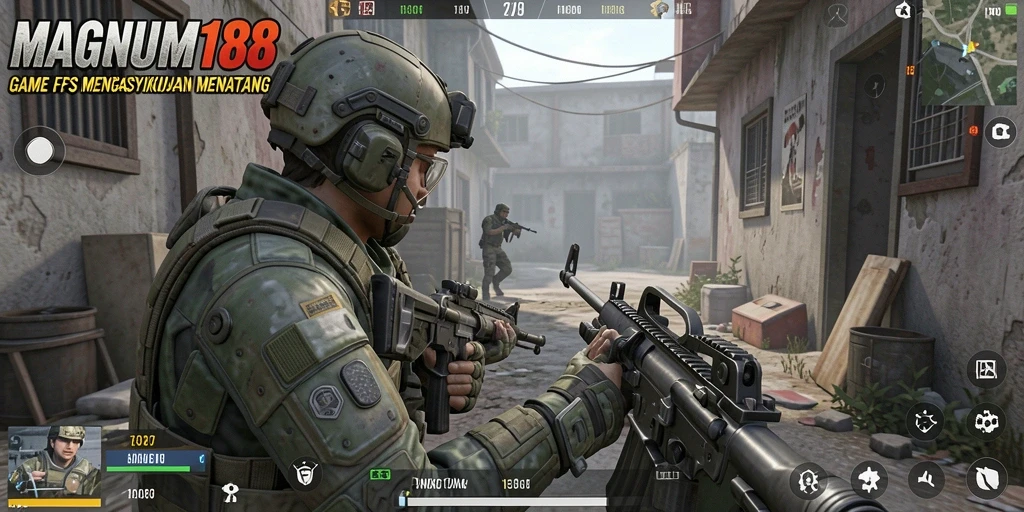 Tangkapan layar menampilkan aksi seru dalam gameplay FPS.