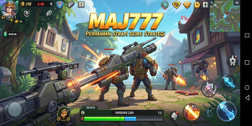 Tangkapan layar dari gameplay strategis yang menarik di MAJ777.