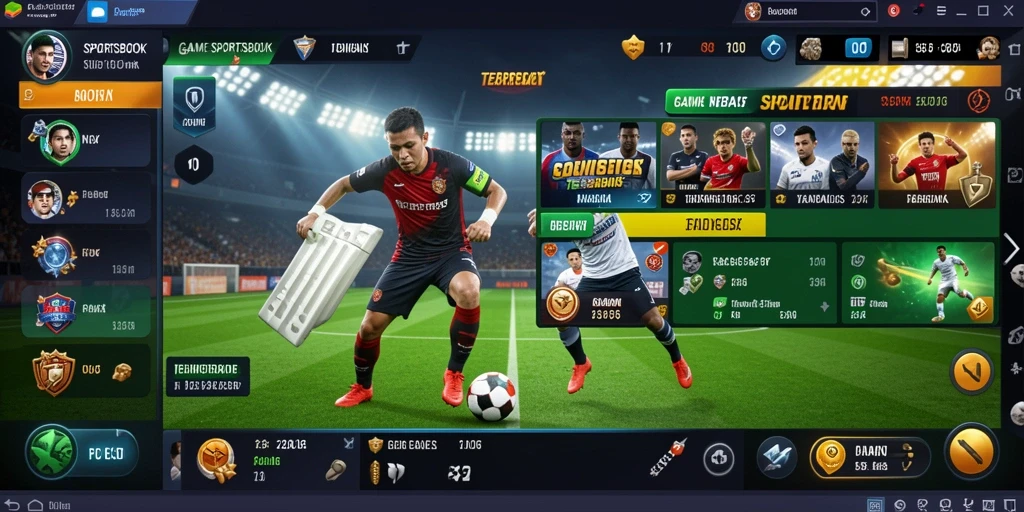 Tampilan antarmuka Sportsbook N06 yang menarik dan informatif.
