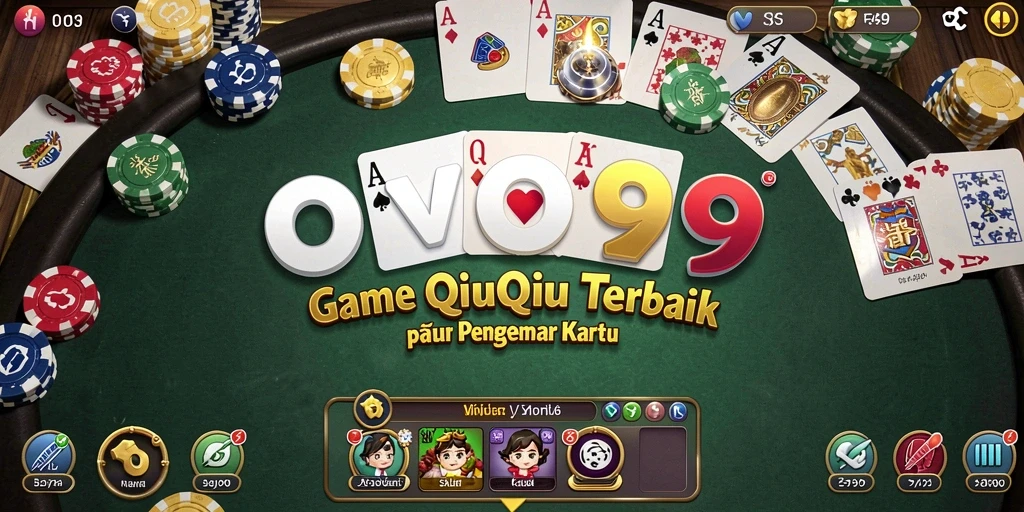 Screenshot OVO99 menampilkan gameplay QiuQiu yang seru dan interaktif.