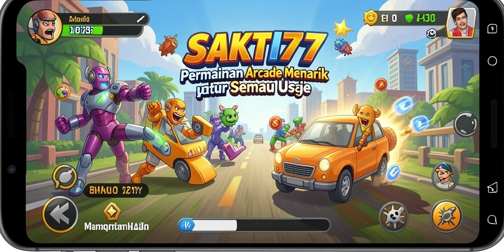 Tampilan gameplay SAKTI77 dengan berbagai level penuh tantangan.