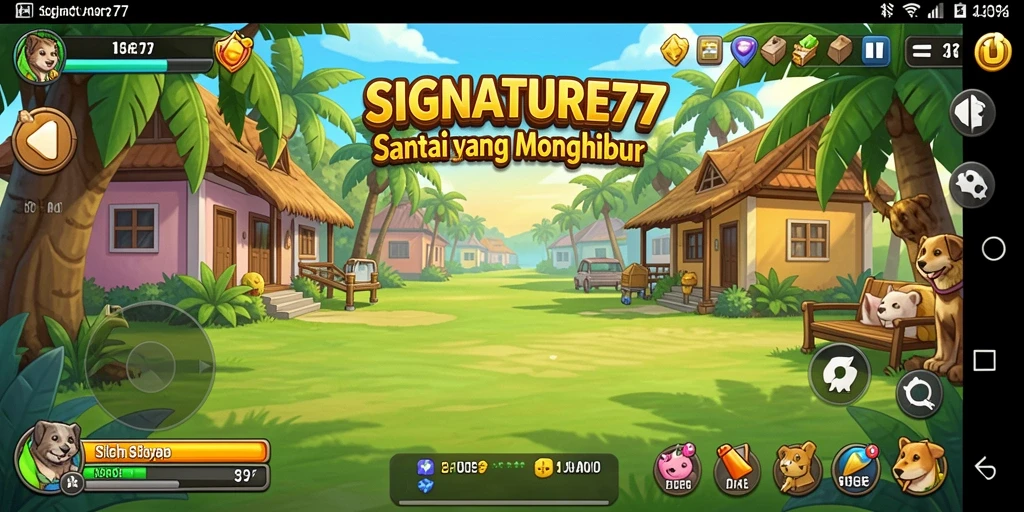 Tampilan gameplay SIGNATURE77 yang seru dan penuh warna.