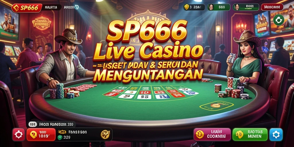 Tampilan gameplay SP666 menunjukkan dealer profesional dalam aksi langsung.
