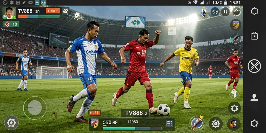 Gameplay TV888 yang seru dan mendebarkan.